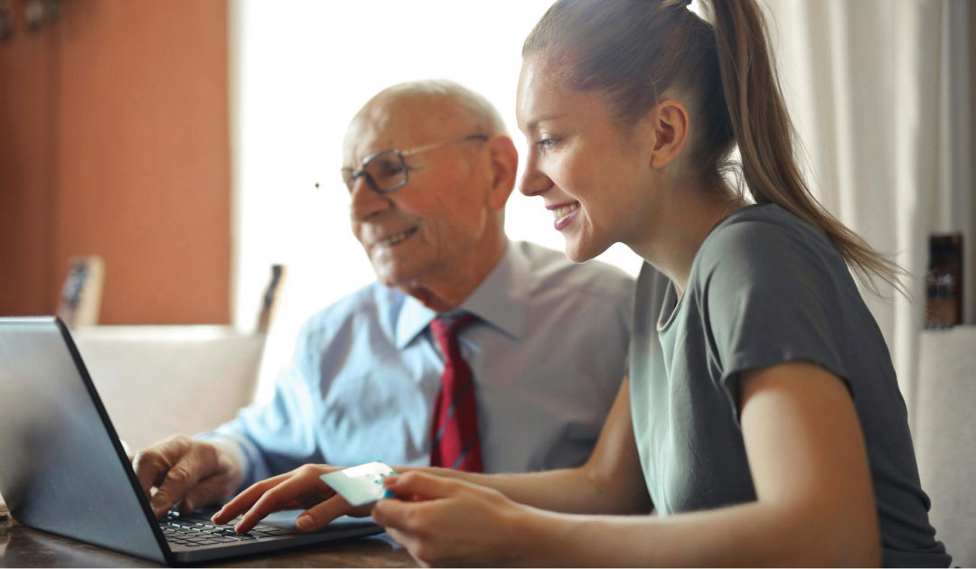 An insurance broker discussing insurance products and services with a client.